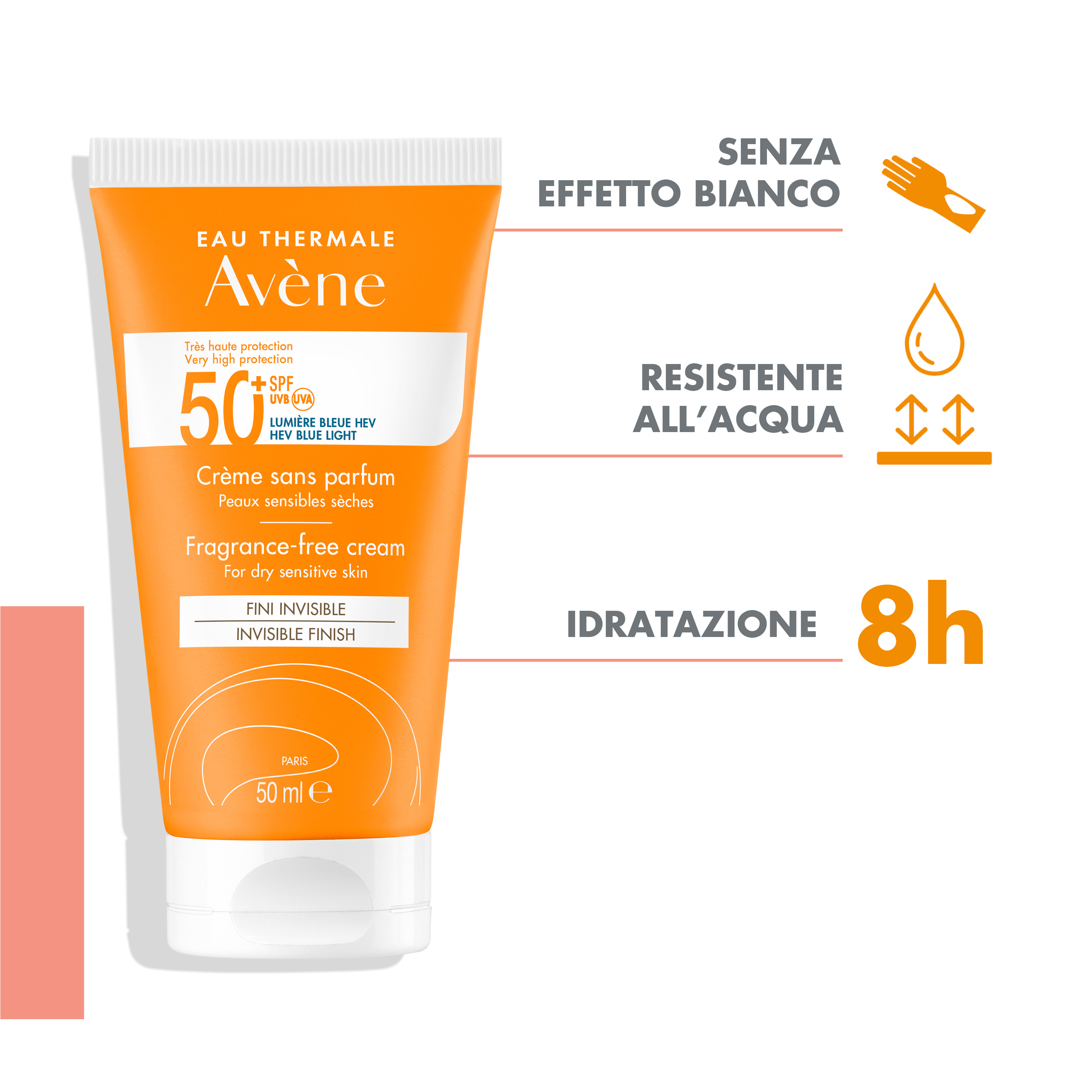 

Crema SPF 50+ Senza Profumo Avene 50ml